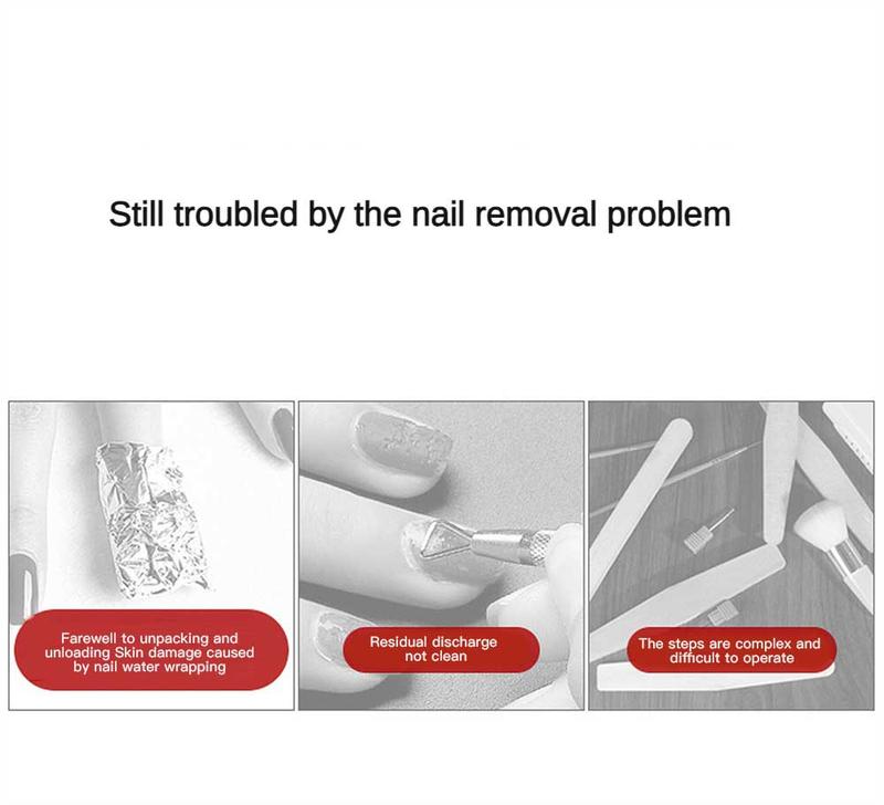 Product Introduction of 【Buy 1 Get 3 Free】AS 4pc Ungluing Agent Nail Special Remover Nail Water Wear Nail Glue Dissolving Liquid Nail Drilling Jewelry Powerful Removal Tool 22