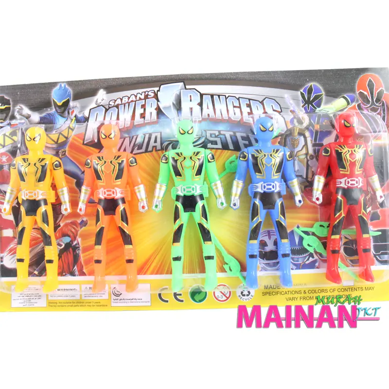 MAINAN ANAK LAKI POWER RANGER ISI 5 ROBOTAN KEREN MAINAN FIGURE ROBOT HEROES 1