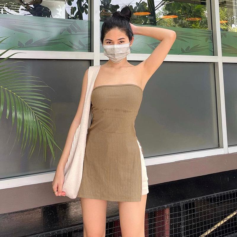 Product Introduction of Đầm Mini Mùa Hè, Dành Cho Nữ, Hai Vai Gợi Cảm Women Dress Umi Đen 3