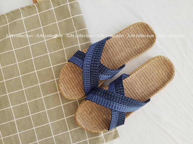 Product Introduction of [Có sẵn đủ size] Dép cói quai chéo cho NAM, mang nhà, đi làm, đi biển, dạo phố 19