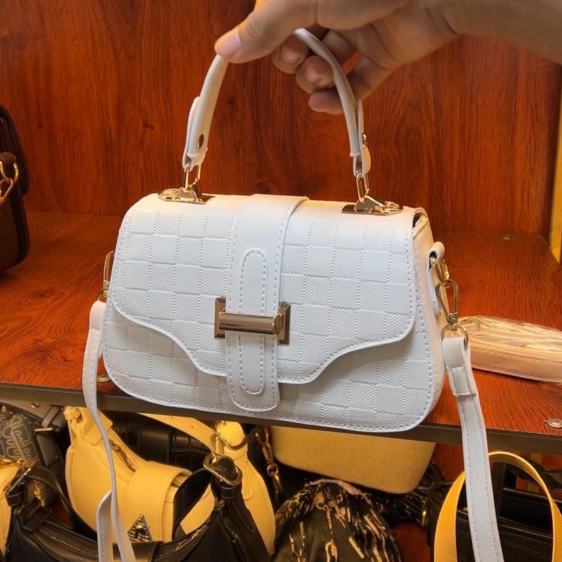 Túi xách nữ, đeo chéo khoá H cực xinh hàng chuẩn loại 1 chất siêu đẹp"Túi khoá H vân ô size 20" Bag Da