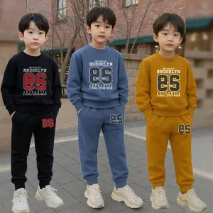 Setelan Anak Cowo Crewneck Set Celana Jogger Brooklyn 86 Fashion Kids Usia 3-14 Tahun