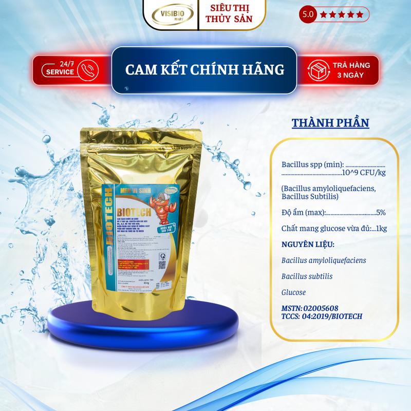 MEN VI SINH BIOTECH - VI SINH CHO AO NUÔI TÔM CÁ - LÀM SẠCH MÔI TRƯỜNG AO NUÔI, KÍCH THÍCH THỨC ĂN TỰ NHIÊN TRÙN CHỈ, ỐC GẠO PHÁT TRIỂN 3