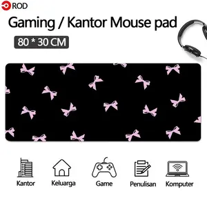 Mouse Pad Anti Selip Desk Mat Large MousePad Komputer Long Mouse Pad 80*30cm KUPU KUPU NDUKUPU