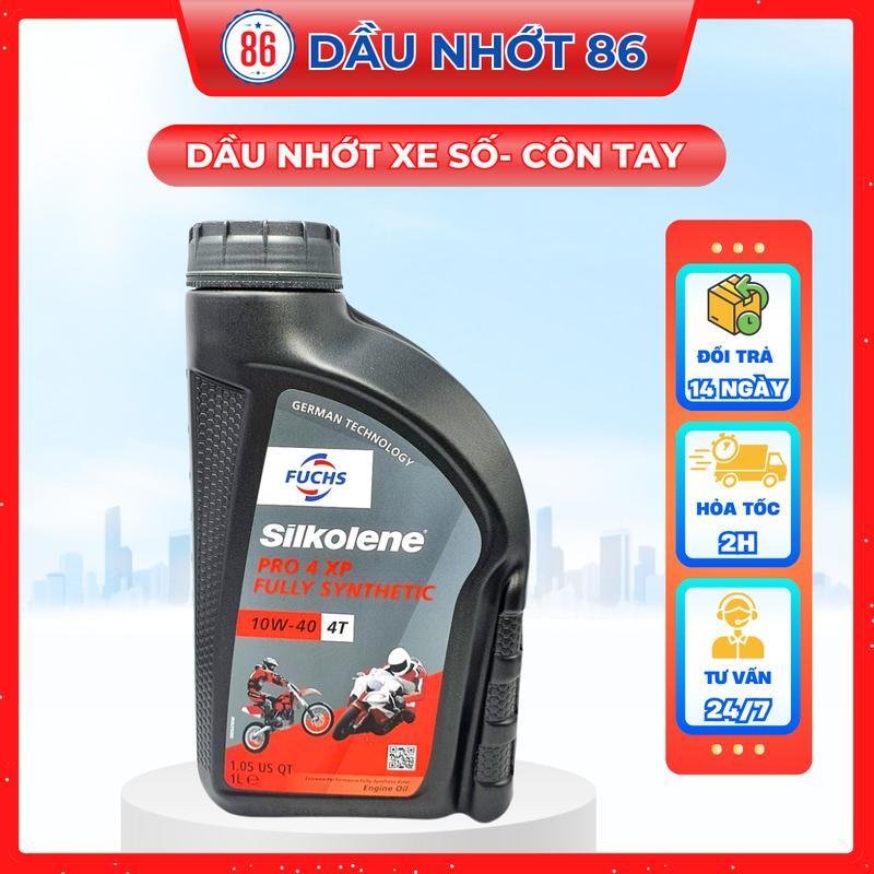 Nhớt tổng hợp FUCHS SILKOLENE PRO XP nhớt tổng hợp siêu cao cấp cho xe số côn tay MOTO - Sản xuất tại Anh Dầu Nhớt Dầu