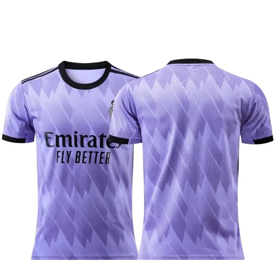 22-23 Real Madrid second away purple jersey No. 9 Benzema No. 10 Modric jersey football uniform
