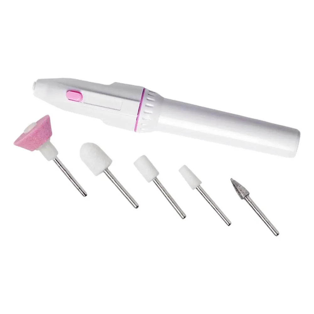 1x Electric Nail Drill Machine Shape Filer Acrylic Gel Nails Pedicure Filing Bits Slight Vibration Manicure Grinder Tools for Home Women Men