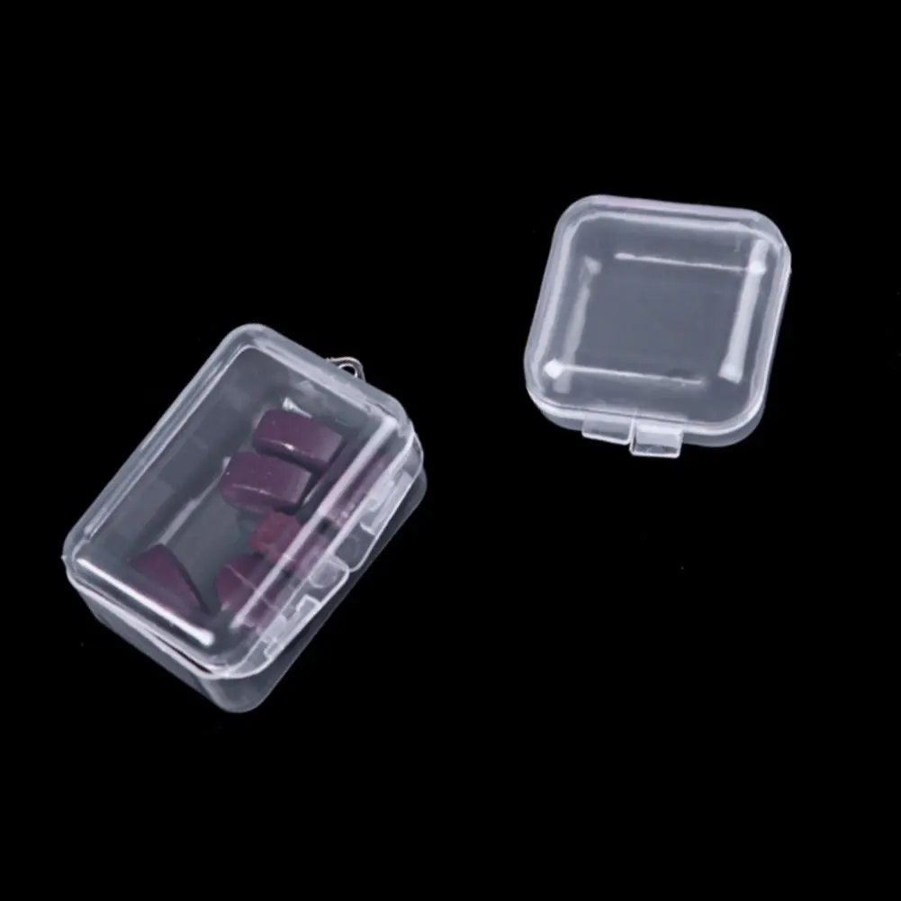 ✨Transparent plastic box, square box, earplug box, accessory storage box
