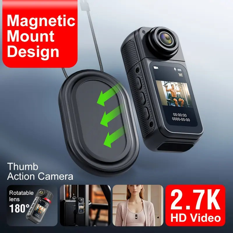 Kamera Tindakan Ibu Jari HD, S70-2.7k, Kamera Aksi Mini Ultra-Ringan ...