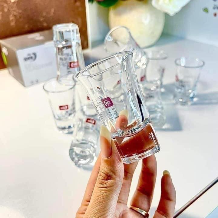 Bộ 12 chén ly uống rượu đế dày sang trọng