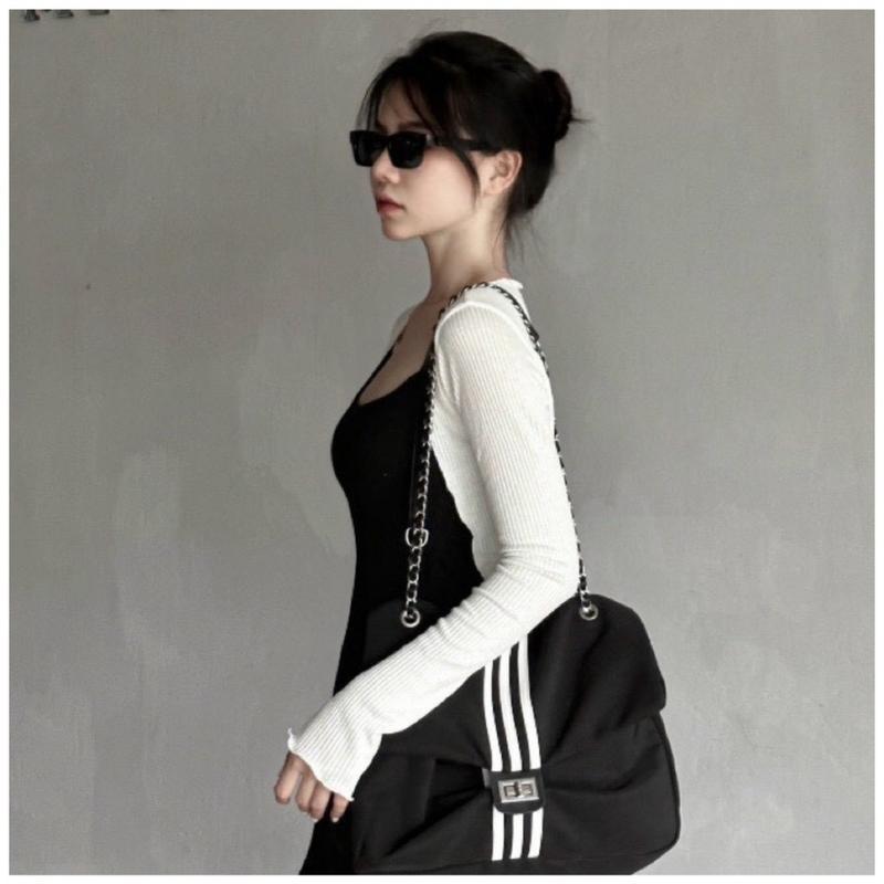 Product Introduction of Áo khoác cardigan dáng croptop khoác ngoài tay dài, áo khoác nữ phối với đầm váy thun tăm lạnh VD901 22