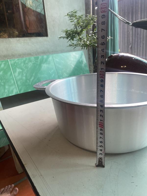 Nồi gang thái số 10 kích thước 36cm sâu lòng 14cm đúc nguyên khối nấu 3,5kg gạo, luộc gà, hầm thịt 2