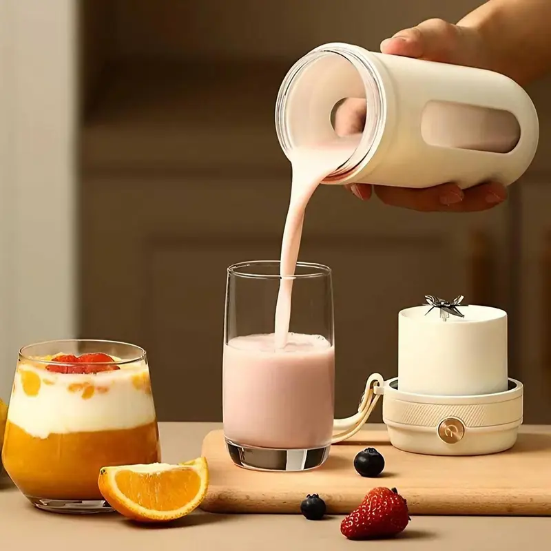 USB Rechargeable Portable Juicer Cup, Multi-functional Fruit & Vegetable Juicer with Straw, Household Juicer for Home Travel 7