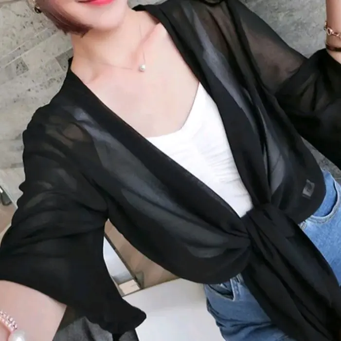 Aya San Crop terbaru Baju Top Casual Wanita Atasan Ceruty Dewasa Cewek Basic