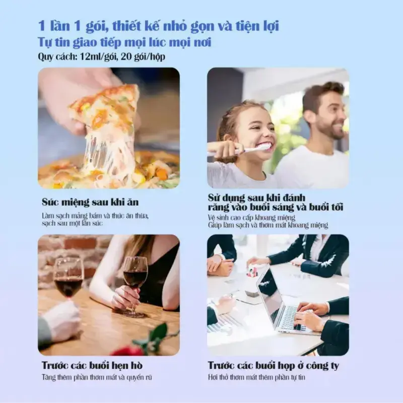 Nước Súc Miệng HOBEBAR Giúp Hơi Thở Thơm Mát Hỗ Trợ Cải Thiện Sức Khỏe Răng Miệng 3