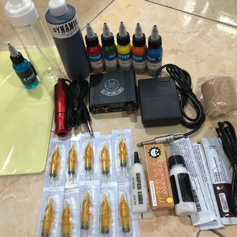  Combo full bộ máy xăm tattoo pen dragon và các phụ kiện đi kèm 