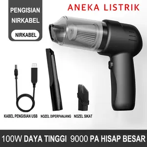(COD) Alat Vacum Cleaner Penyedot Wireless Portable 2in1 Vakum Penghisap Debu Mobil Meja Rumah Serbaguna Dapat Dicas Vacuum