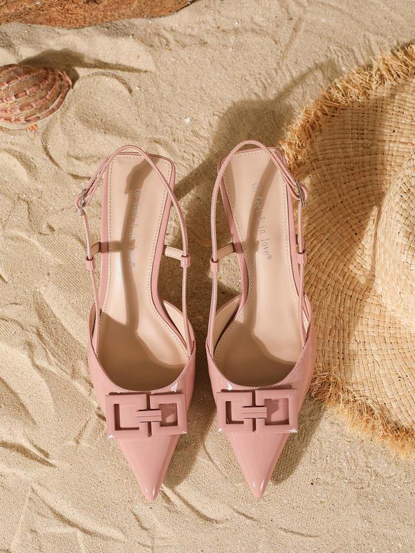Women's Fashionable Pointed Toe High Heel Sandals, Elegant Sandals for Party, Daily Clothing Decor for Women, Footwear 4