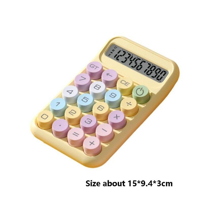 Product Introduction of Cute 10 Digit Scientific Calculators Mechanical Buttons Portable Student Calculator Math Stationery Accounting Calculator Office Supply 19
