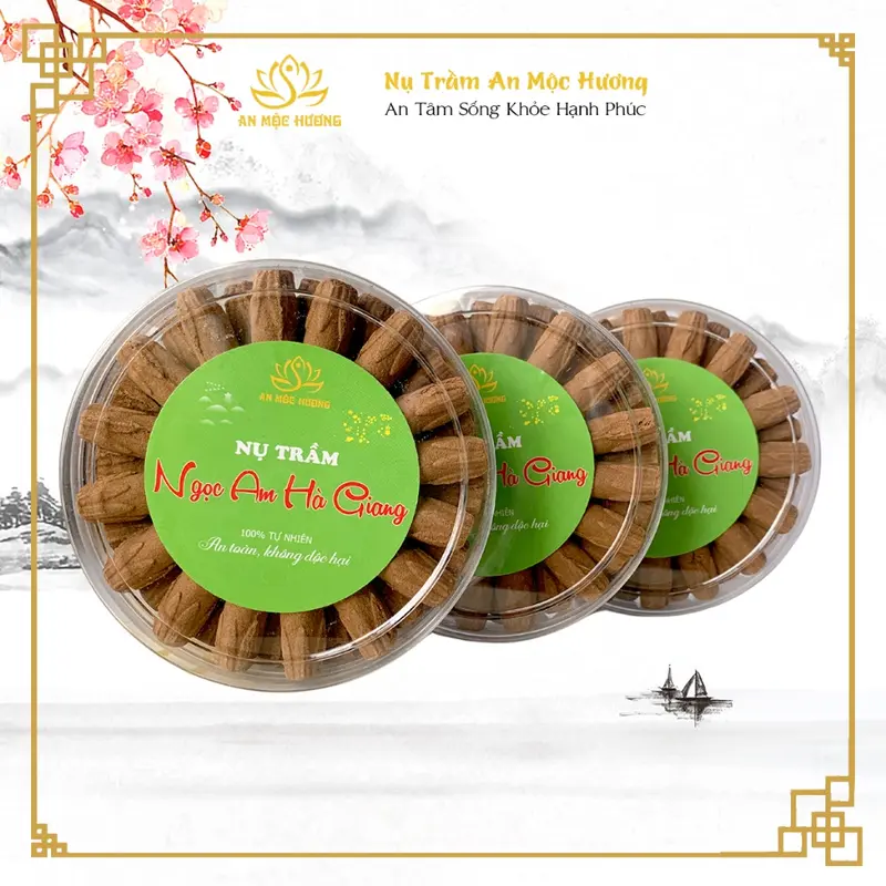Nụ Trầm Ngọc Am Hà Giang 51 nụ, nụ trầm hương, ngọc am, nhang nụ, nhang thơm tự nhiên xông nhà 1