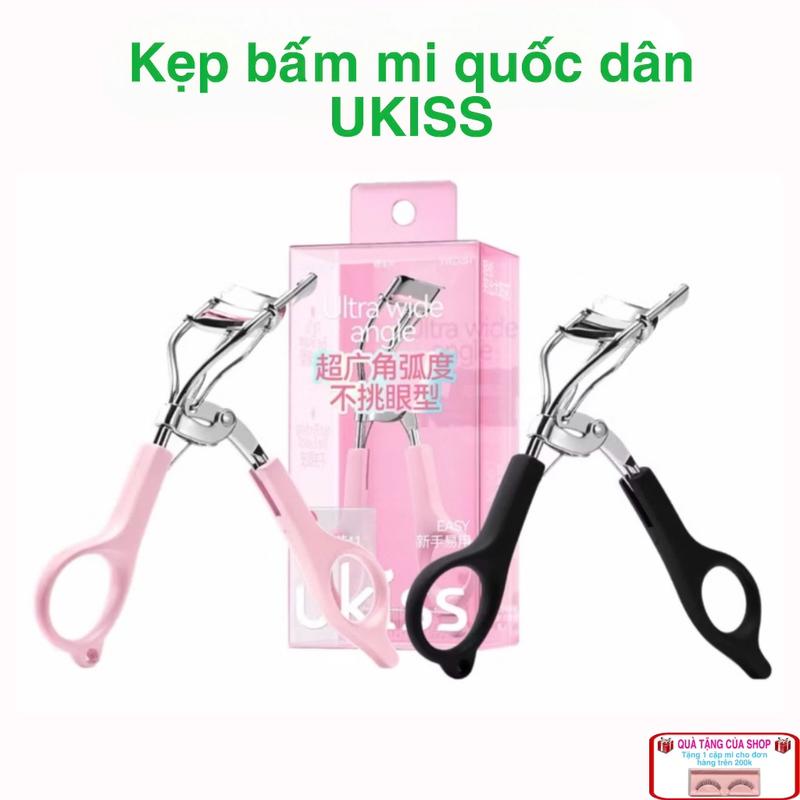  Kẹp bấm mi quốc dân UKISS kèm đệm thay thế tiện lợi giúp mi cong lâu bấm cực êm và không gây đau rát 
