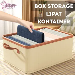 [auroracollect] Storage box Lipat kotak Multifungsi Kotak Penyimpanan Kontainer Box Tempat Penyimpanan Baju/Mainan/Pakaian