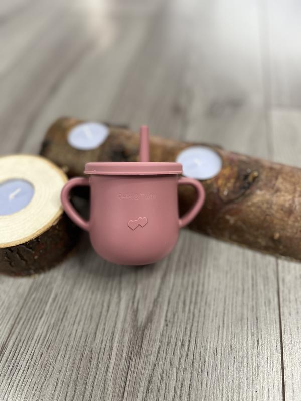 Reid & Twin Sippy Cup - FDA Approved Silicone Training Cup 1