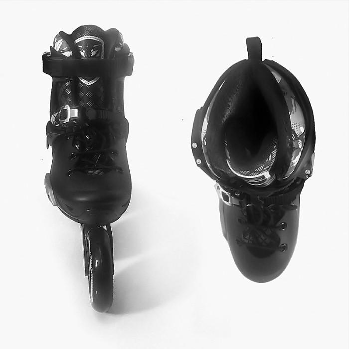inline skate SPEED Sepatu roda 3x100mm three wheels adjustable 37-40 4