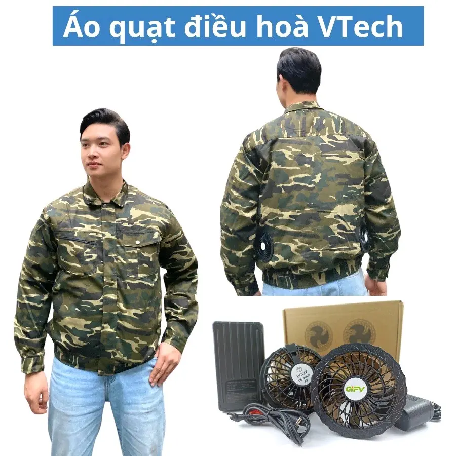 ÁO ĐIỀU HÒA LẮP ÁO RẰN RI (KHÔNG BAO GỒM PIN QUẠT)