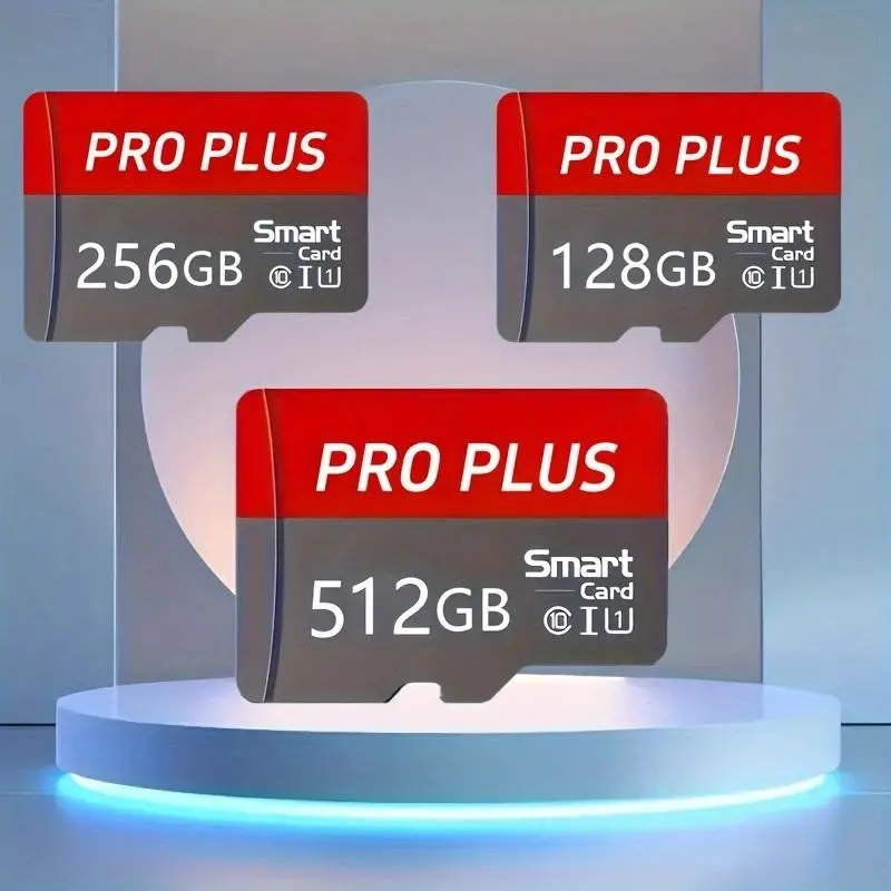 128GB/256GB/512GB TF Flash Card, 1 Count High Speed Memory Card for Mobile Phones, Security Cameras, Dash Cams, Action Cameras, MP3/MP4, Speakers