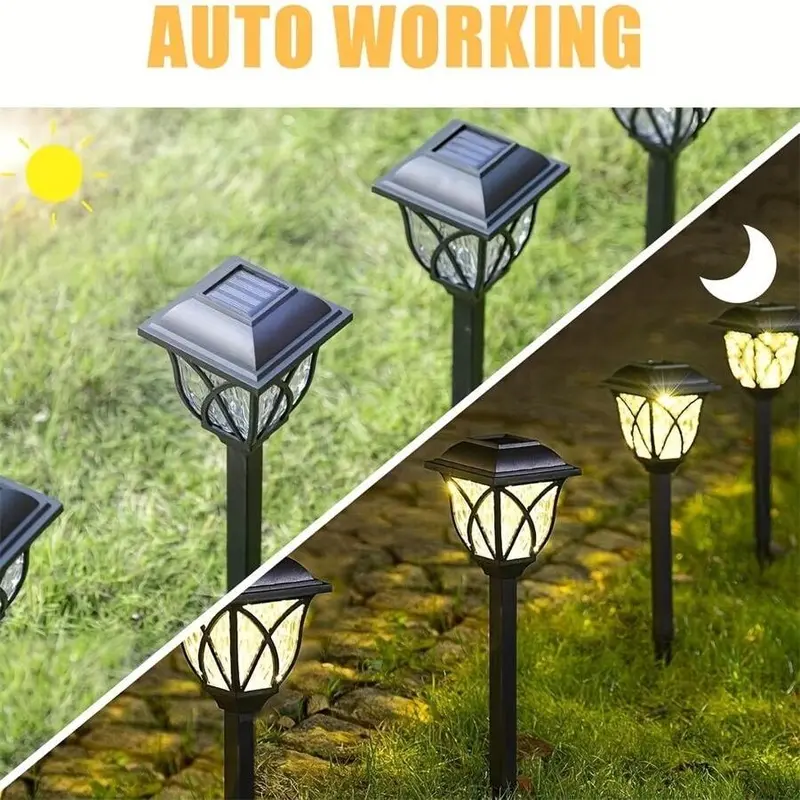 Solar Outdoor Waterproof Lawn Lamp, Automatic Switching Day & Night Modes Buried Light, Decorative Landscape Light For Garden, Courtyard & Lawn 3