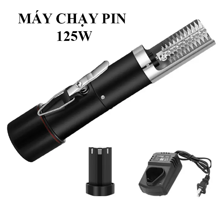 Máy Đánh Vảy Cá Cầm Tay Công Suất Lớn 125W Chống Nước, lưỡi Inox 304 7