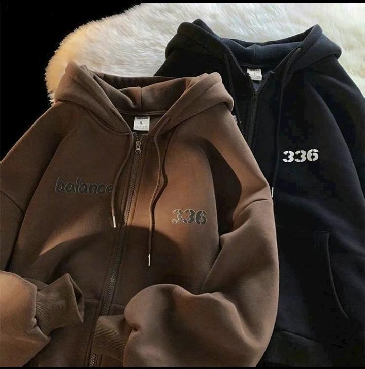 Áo khoác nỉ khóa, áo khoác hoodie nỉ mũ 2 lớp form thoải mải mặc 4 màu trong năm 3