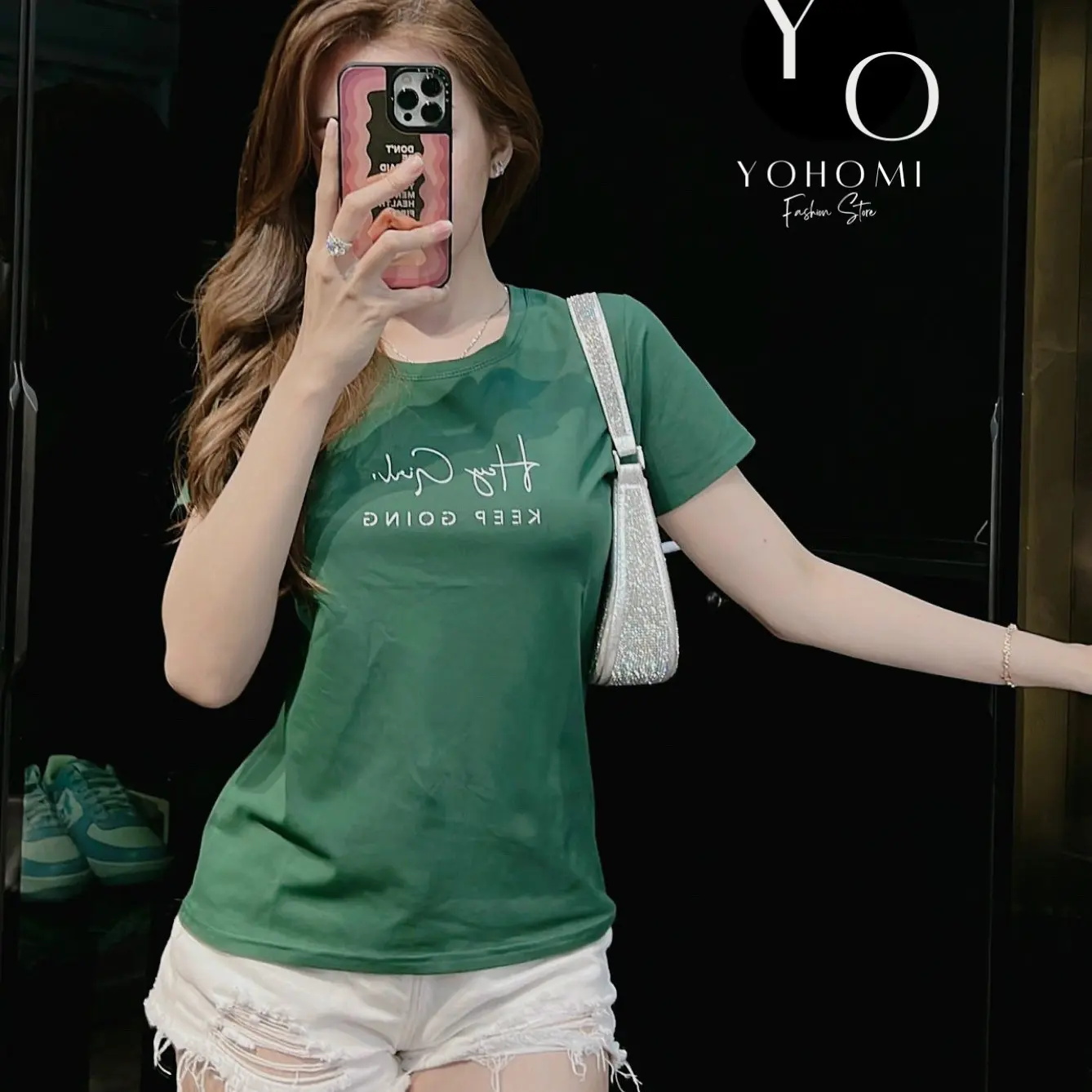 Áo thun thái nữ from vừa cổ tròn chất thun cotton thái mịn, mát, co dãn tốt, nhiều màu bao đẹp YOHOMI mã HEY GIRL Top