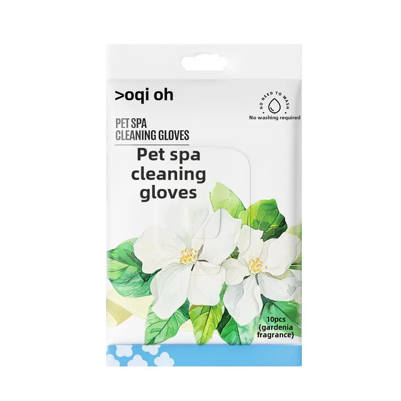 Pet Disposable Gloves Cat Dry Cleaning Dog Cleaning Gloves Wet Wipes Bathing Washing Massage Pet Cleaning Supplies