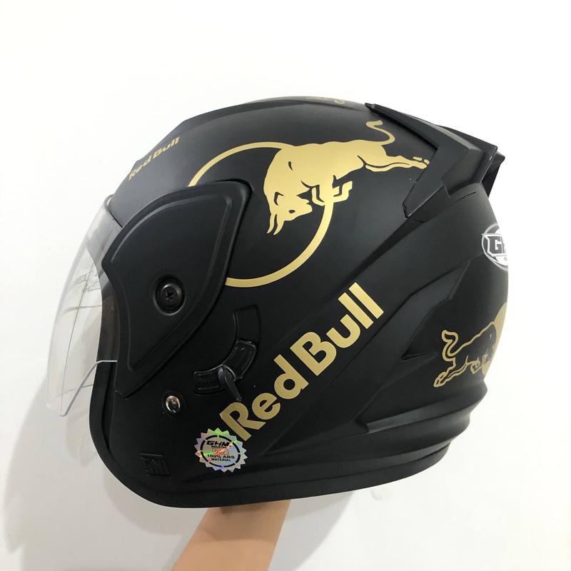 Product Introduction of Helm Dewasa GHM Double Visor Revo Redbulls SNI Terlaris Termurah 1