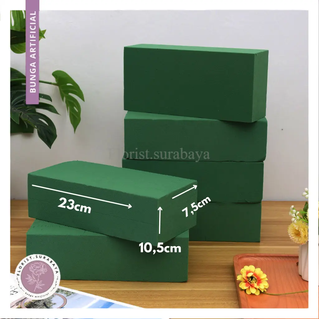 1 PCS Busa Bunga Kering dan Basah /Floral Foam Busa Untuk Bucket Untuk Bunga Palsu Dan Bunga Fress/Asli