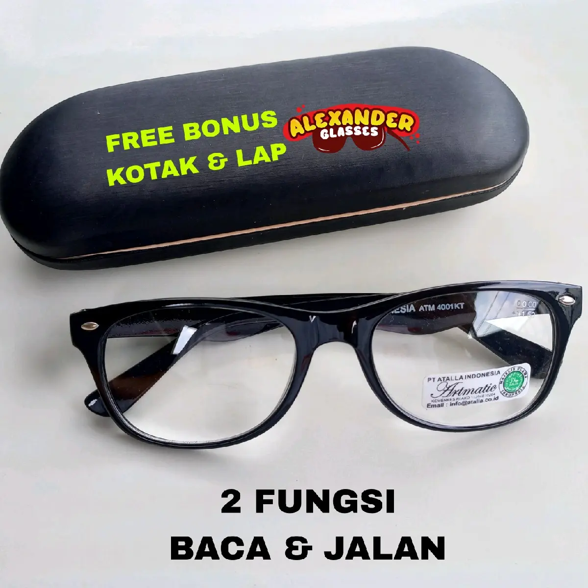 Kacamata baca plus double fokus anti radiasi hp komputer / blueray kaca mata rabun dekat +100 sd +400 cocok untuk pria wanita Perempuan Laki-laki