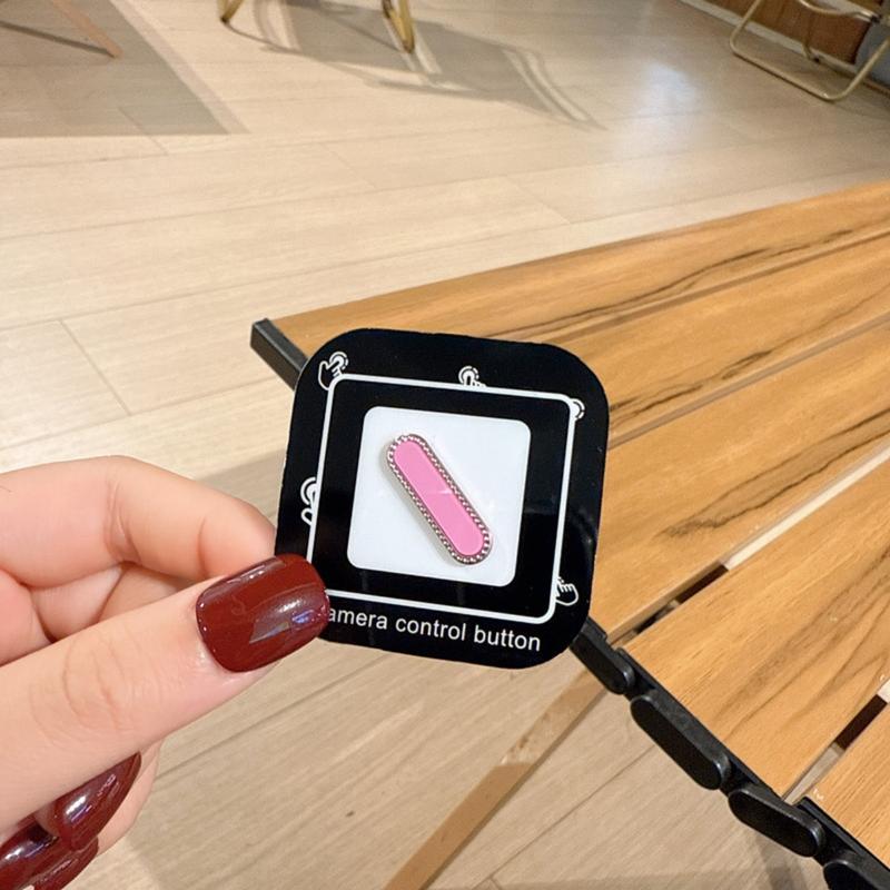 Miếng Dán Nút Quay Phim Kim Cương Lấp Lánh, Dành Cho iPhone 16 Pro Max, 16 Pro, 16 Plus Và 16, Nút Tụ Đảo Thông Minh Nhạy Cảm, Có Điều Khiển Camera, Thiết Kế Lấp Lánh 8