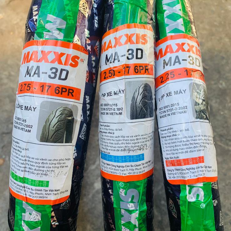 Vỏ lốp Maxxis 3D Kim cương lắp cho tất cả xe số như FUTURE WAVE SIRIUS DREAM..Vỏ dùng ruột săm