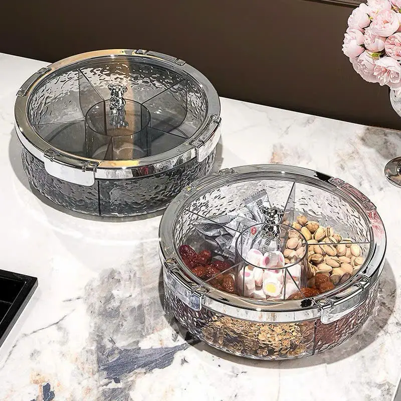 [TẾT 2025] Khay Đựng Bánh Kẹo Mứt Tết Trong Suốt Chia Ngăn Acrylic Sang Trọng Decor Phòng Khách Mới Nhất Năm 2025