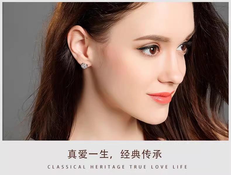 Product Introduction of Bông Tai Cỏ Ba Lá, Bạc Sterling S925, Dành Cho Phụ Nữ, Cao Cấp, Thanh Lịch Và Sang Trọng, Phong Cách Ins Đơn Giản, Bông Tai Mới Năm 2024 12