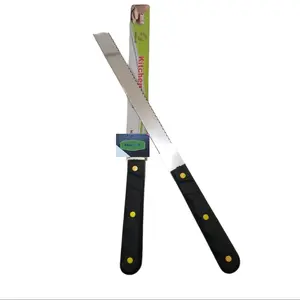 Pisau kue Roti Bergerigi / Pisau Cake 2 sisi Stainless Steel