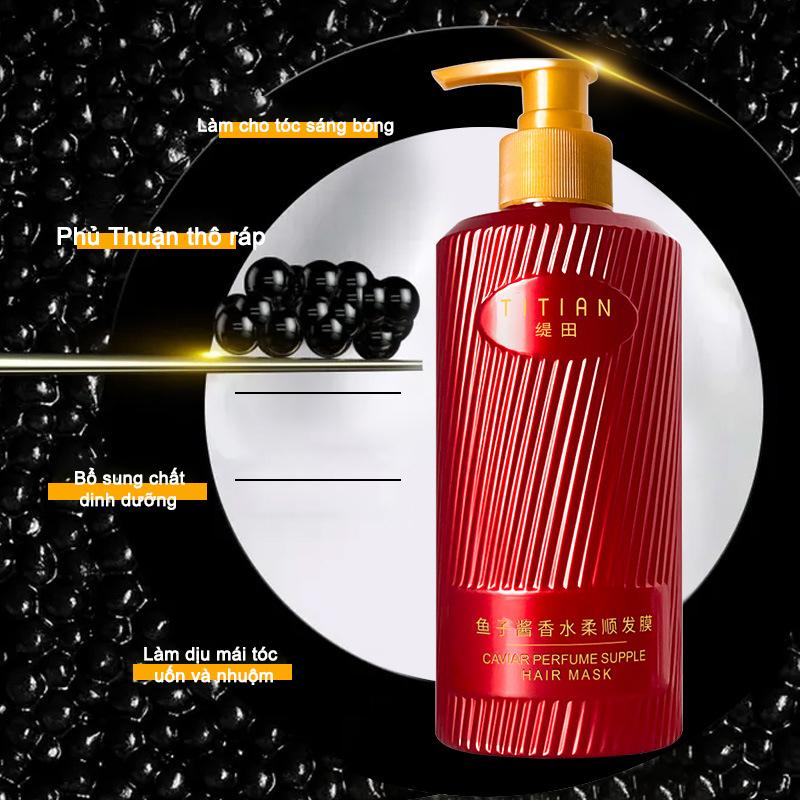 Dầu gội, dầu xả với chiết xuất trứng cá muối, 400ml giúp tóc mềm mại, bồng bềnh mềm mượt, lưu hương 4