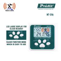 Gambar PROSKIT NT-316 Mini Digital TemperatureHumidity Meter Original Dudukan Klip Meja Suhu dari future store Kota Tangerang 4 Tokopedia