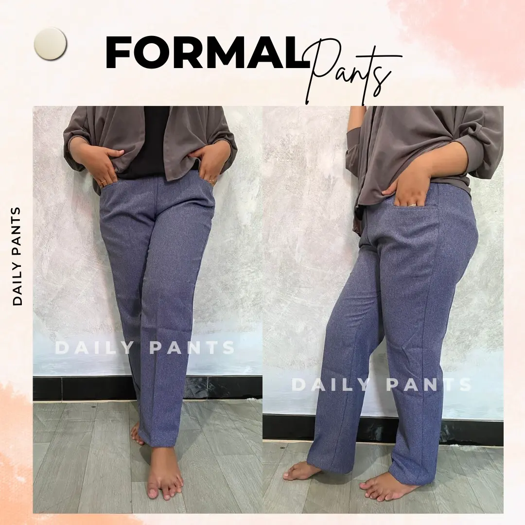 SALE ( LIVE ) L2-L5 Celana Wanita Formal Kantor Pinggang karet