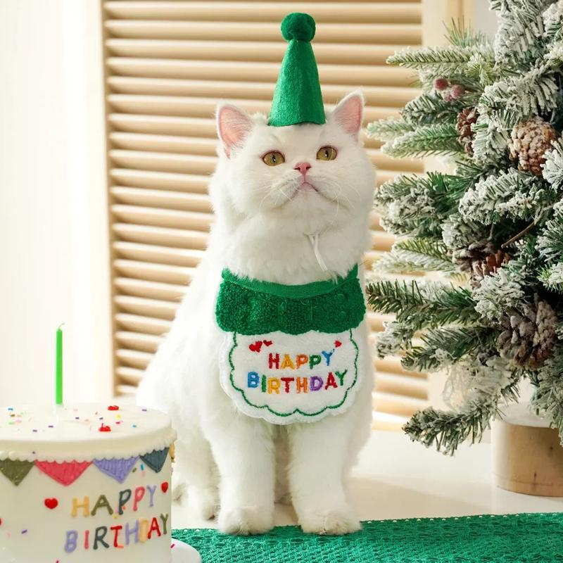 Product Introduction of Cute Dog Birthday Outfits Puppy Birthday Hat Cat Dog Birthday Bandana Boy Girl Pet Party Accessories for Small and Medium Dogs 8