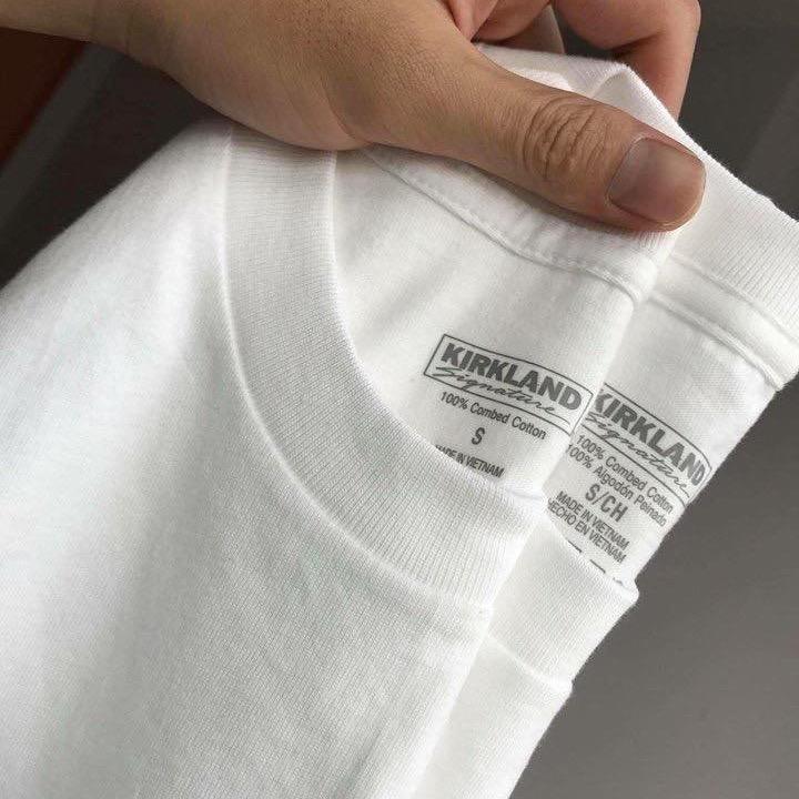 Áo Thun Kirkland Nam Nữ Cotton Cổ Tròn- Hàng VNXK Menswear