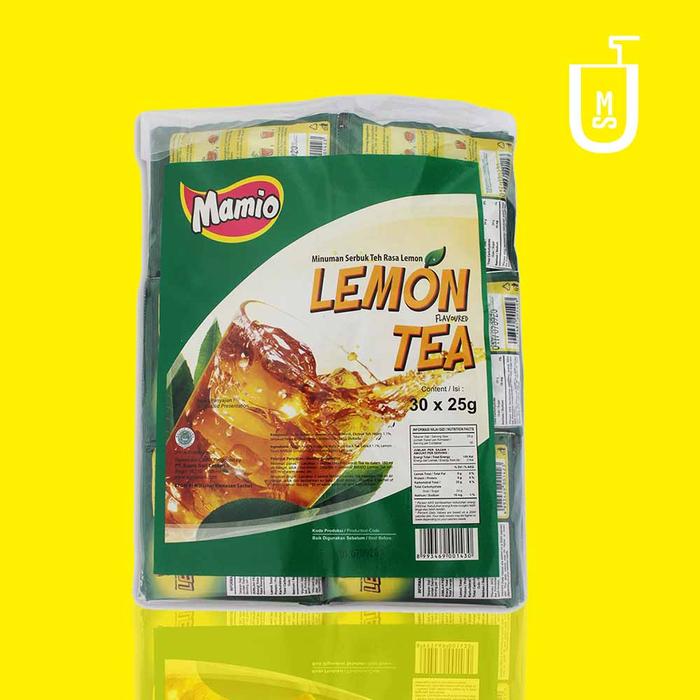 Gambar Lemon Tea Bubuk Mamio Isi 30 Sachet dari minumanserbukcom Kota Bogor Tokopedia