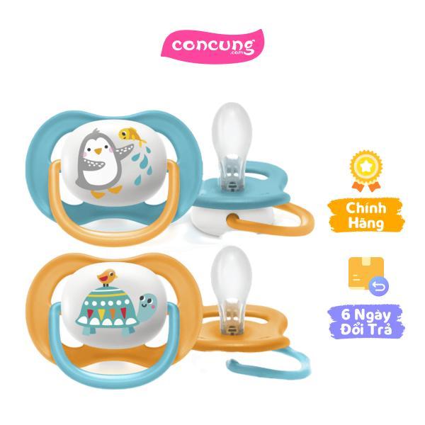Ty ngậm Philips Avent ultra air hình thú 6-18M (SCF080/07, vỉ đôi)